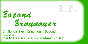 botond braunauer business card